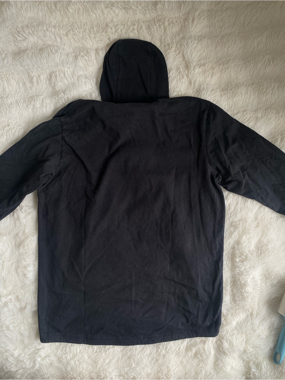 adidas Black Pullover Hoodie with Small Logo - Picture 3 of 5